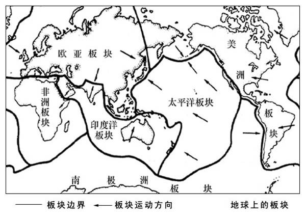 2013高考地理重点地图:六大板块分布