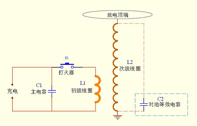 简易特斯拉线圈电路图图片